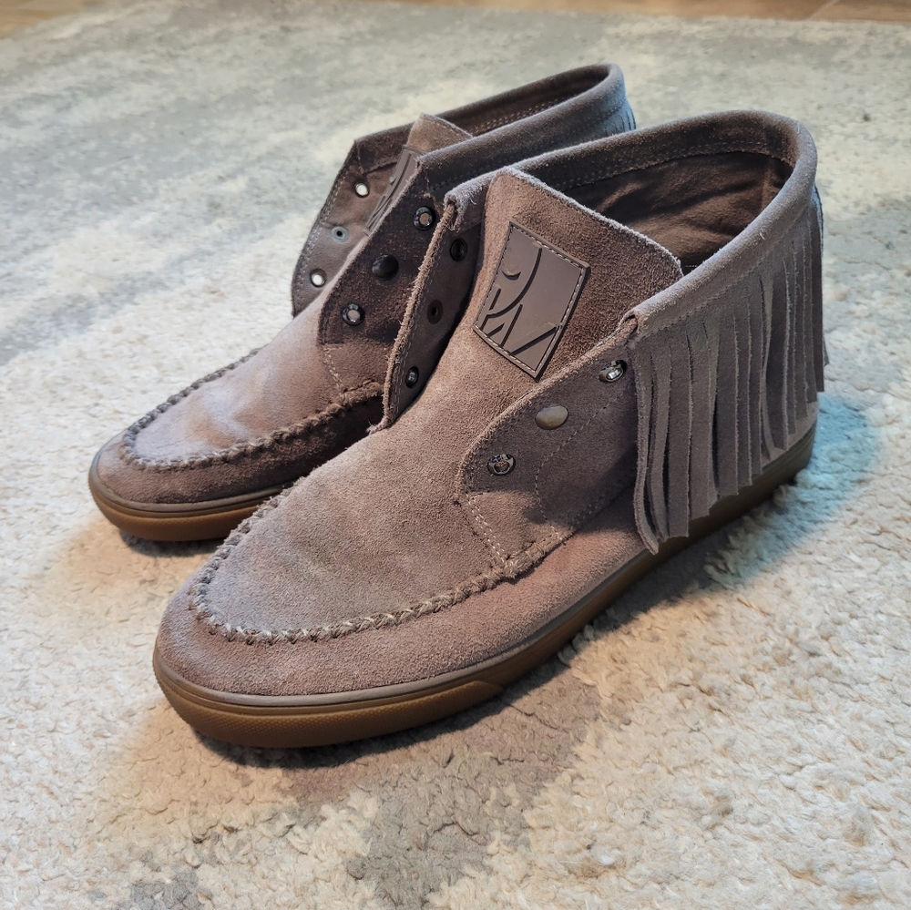 Nine West Gray Suede Moccasins - Barely Worn